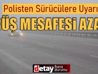 Sağanak Yağış Nedeniyle Yollarda Görüş Mesafesi Azaldı