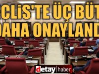 Meclis Genel Kurulu'nda üç bütçeye daha onay