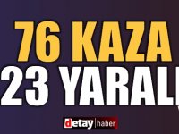 Bir Haftada 76 Kaza! 23 Kişi Yaralandı