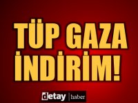 Tüp gaza 5 TL'lik indirim yapıldı