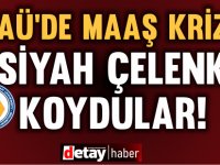 DAÜ'de eylemler başladı! DAÜ BİR-SEN siyah çelenk koydu!