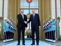 Erdoğan, Azerbaycan Cumhurbaşkanı Aliyev ile bir araya geldi