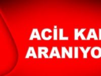 Acil kan aranıyor