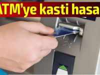 Alsancak'ta ATM'ye kasti hasar