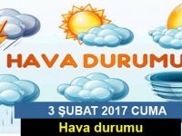 3 Şubat hava durumu