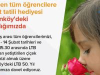 LTB’den öğrencilere yarıyıl hediyesi olarak çiçek fidesi…