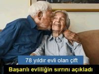 78 yıldır evli olan çift başarılı evliliğin sırrını açıkladı