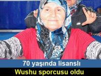 70 yaşında lisanslı wushu sporcusu oldu