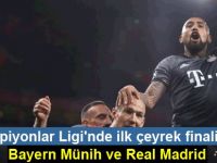 Şampiyonlar Ligi'nde ilk çeyrek finalistler Bayern Münih ve Real Madrid