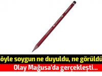 Kalemle tehdit edip soydu!