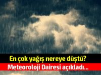 En çok yağış nereye düştü?