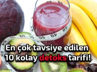 Kilo vermek için yapılan kolay detoks tarifleri