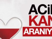  Çok acil 0 Rh- kana ihtiyaç var