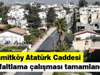 Hamitköy Atatürk Caddesi asfaltlama çalışması tamamlandı