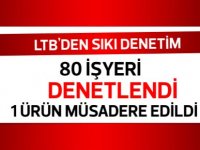 LTB, 80 iş yeri denetledi... Bir marketteki etiketsiz ürün müsadere edildi