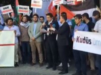 İsrail'in Filistinlilere yaptığı katliam Lefkoşa’da protesto edildi