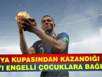 Kylian Mbappe, Dünya Kupası'ndan kazandığı tüm parayı engelli çocuklara bağışlıyor