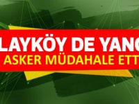 Alayköy'de yangın söndürüldü