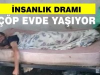 Kuzey Kıbrıs'ta olmaz demeyin! Engelli vatandaş çöp evde yaşıyor