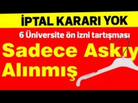 İptal yok askı var!