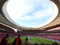 Atletico Madrid'in Stadı Wanda Metropolitano'da porno film çektiler