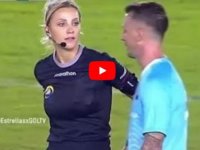 Futbolcu trolleyen Brezilyalı hakem Fernanda Colombo sosyal medyayı salladı (VİDEO)