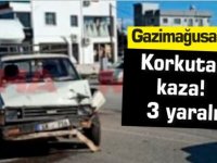 Gazimağusa'da korkutan kaza! 3 yaralı